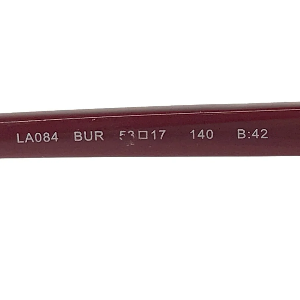 L.A.M.B Eyeglasses Frames LA084 BUR Red Clear Beige Striped 53-17-140